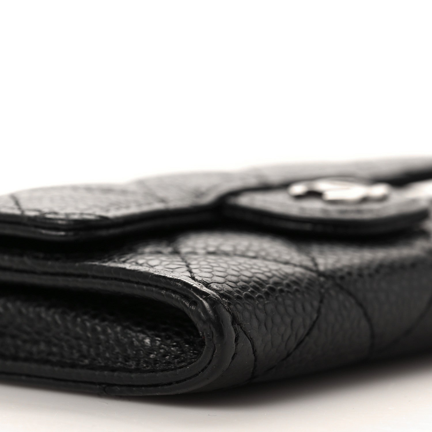 Chanel Caviar Quilted Flap Card Holder Black 8 of 9