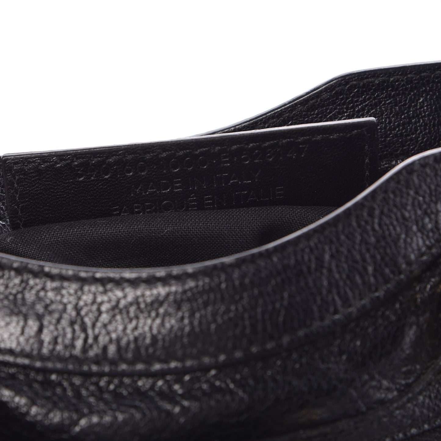 Chevre Gold Metallic Edge Hardware Mini City Black