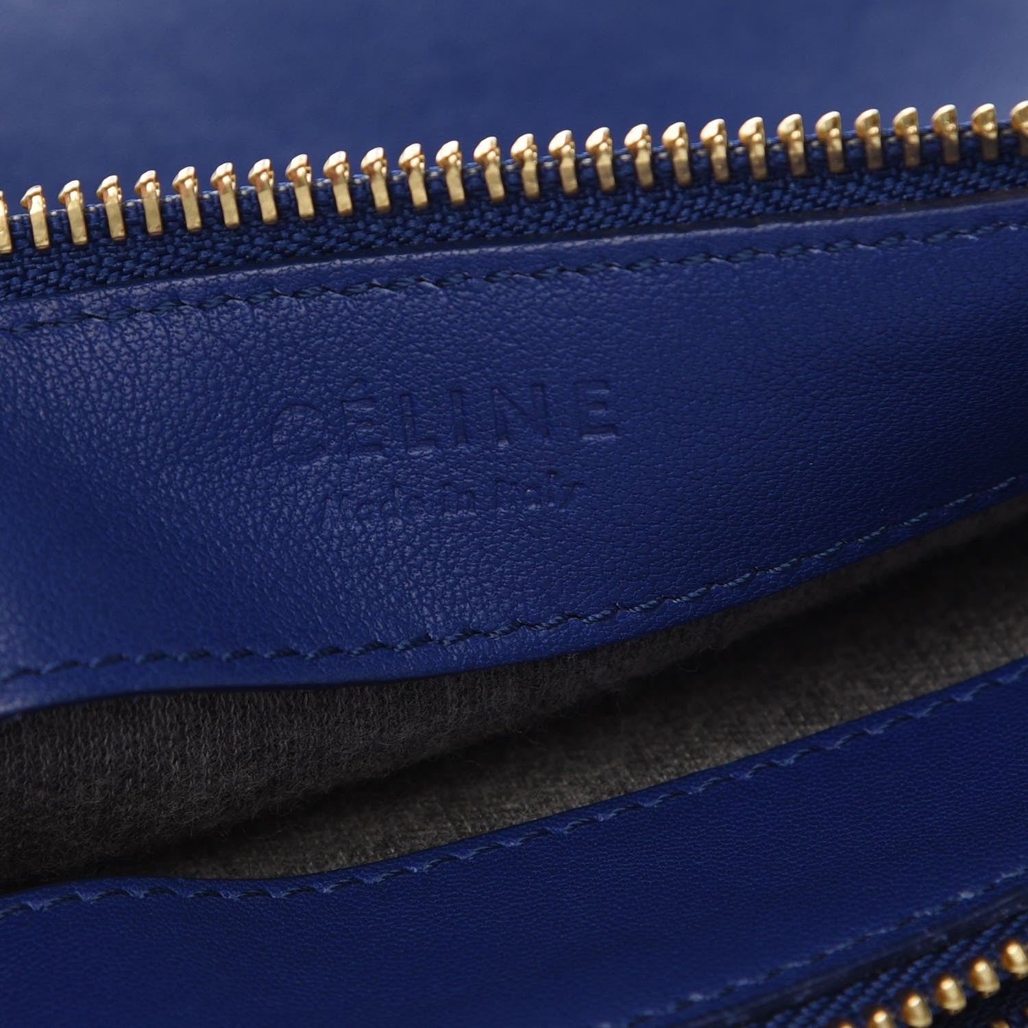 Celine Lambskin Small Trio Crossbody Bag Indigo 6 of 7