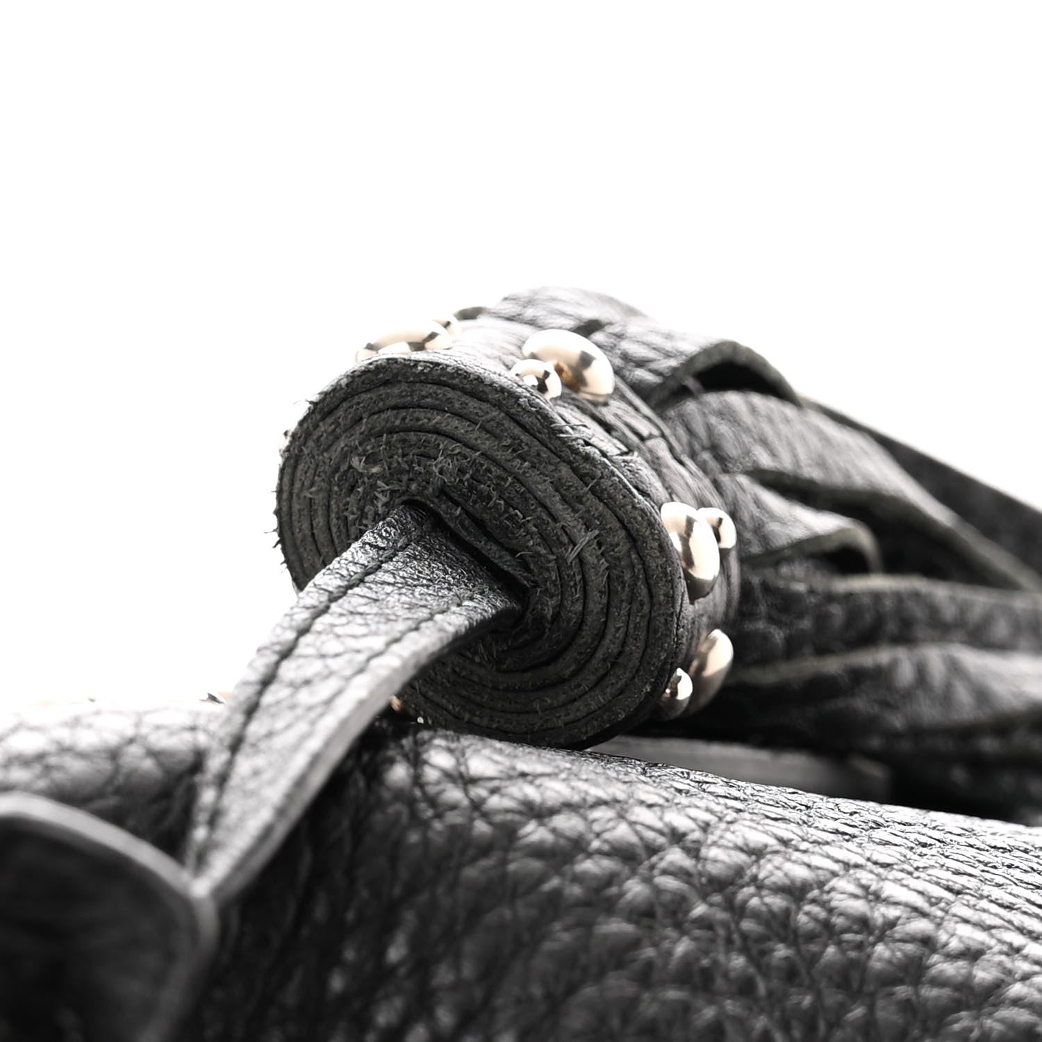 Gucci Pebbled Calfskin Studded Medium Soho Chain Shoulder Bag Black 18 of 19