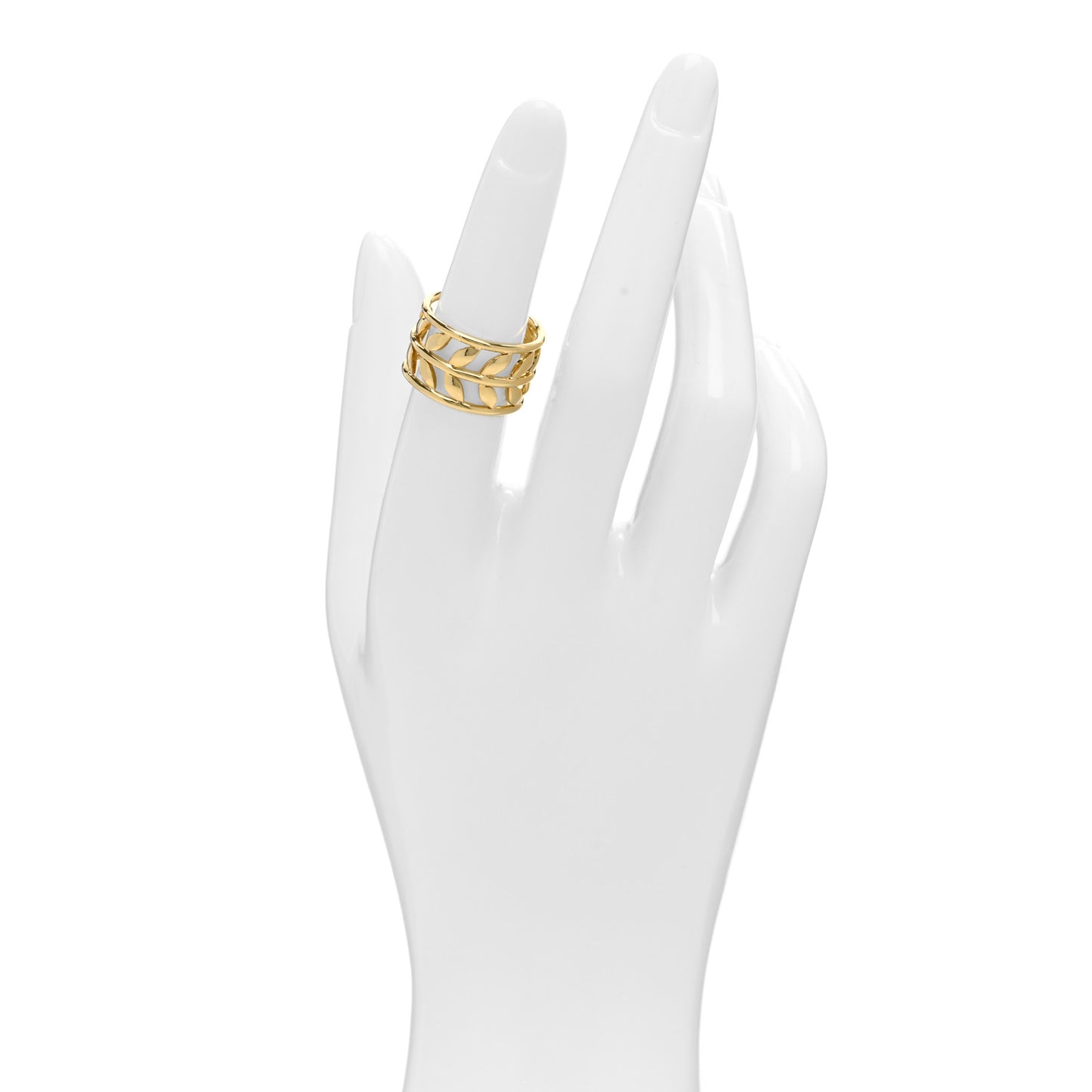 18K Yellow Gold Open Vine Ring 52 6