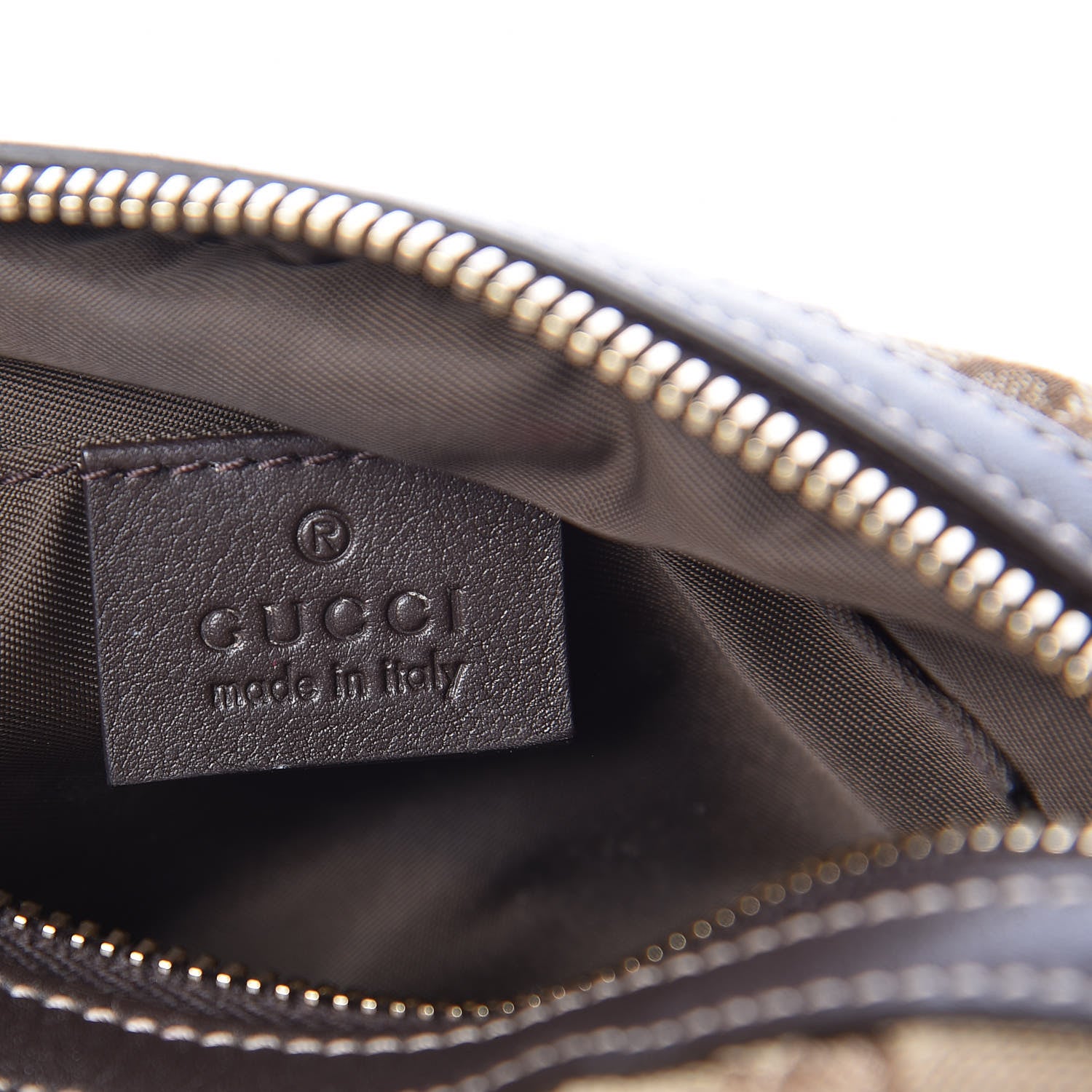 Gucci Monogram Medium Bamboo Cosmetic Case Dark Brown 6 of 9