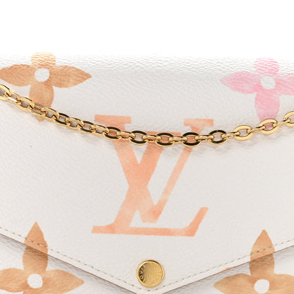 Louis Vuitton Monogram Giant By The Pool 2.0 Felicie Pochette Chain Wallet Beige 8 of 11