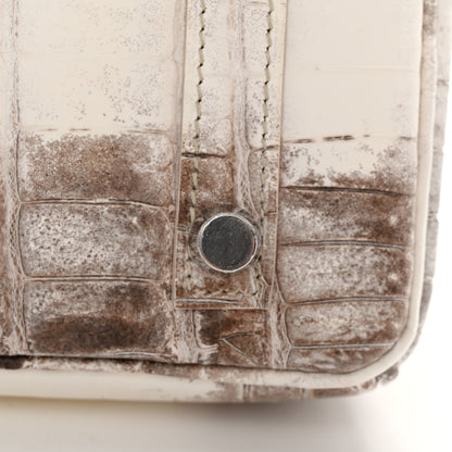 Hermes Matte Niloticus Crocodile Himalaya Birkin 25 Blanc 18 of 20