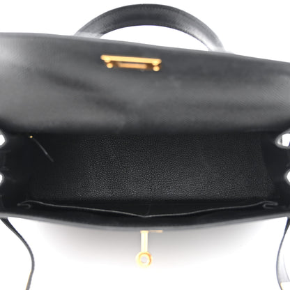 Hermes Epsom Kelly Sellier 28 Black 5 of 11