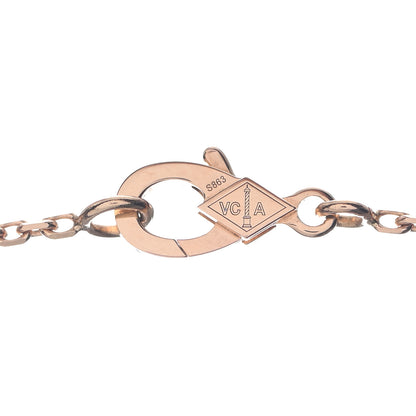 Van Cleef & Arpels 18K Rose Gold Gray Mother of Pearl Vintage Alhambra Pendant Necklace 5 of 6