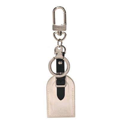 Louis Vuitton Metal Luggage Tag Key Holder Silver 1 of 5
