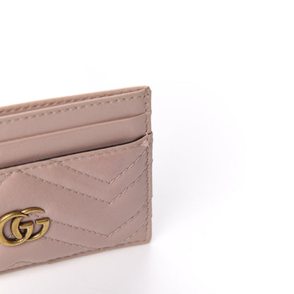 Gucci Calfskin Matelasse GG Marmont Card Holder Perfect Pink 6 of 7