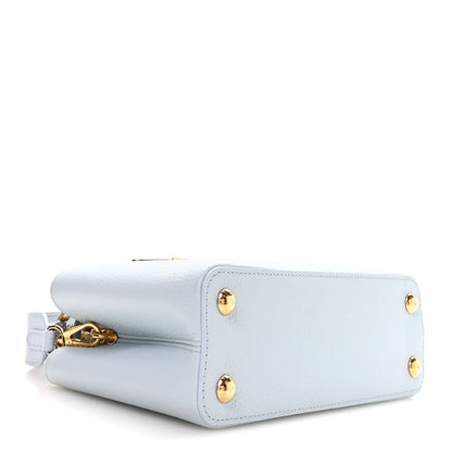 Louis Vuitton Taurillon Snakeskin Capucines BB Olympe Blue 7 of 19