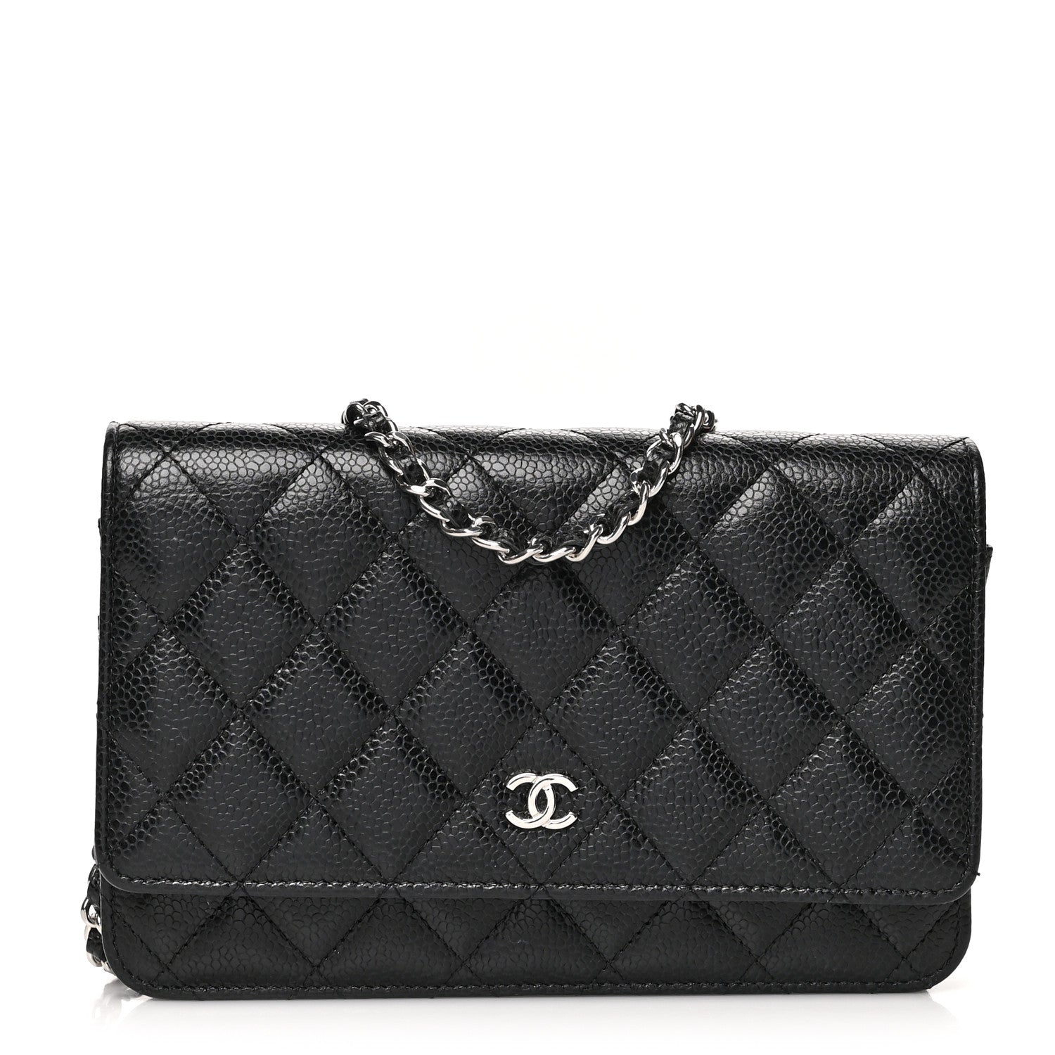Chanel Caviar Quilted Wallet On Chain WOC Black 1 of 10