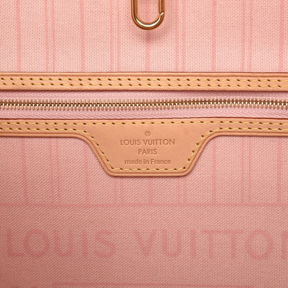 Louis Vuitton Damier Azur Neo Neverfull MM Rose Ballerine 7 of 10