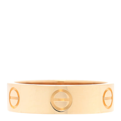Cartier 18K Yellow Gold 5.5mm LOVE Ring 56 7.5 1 of 5