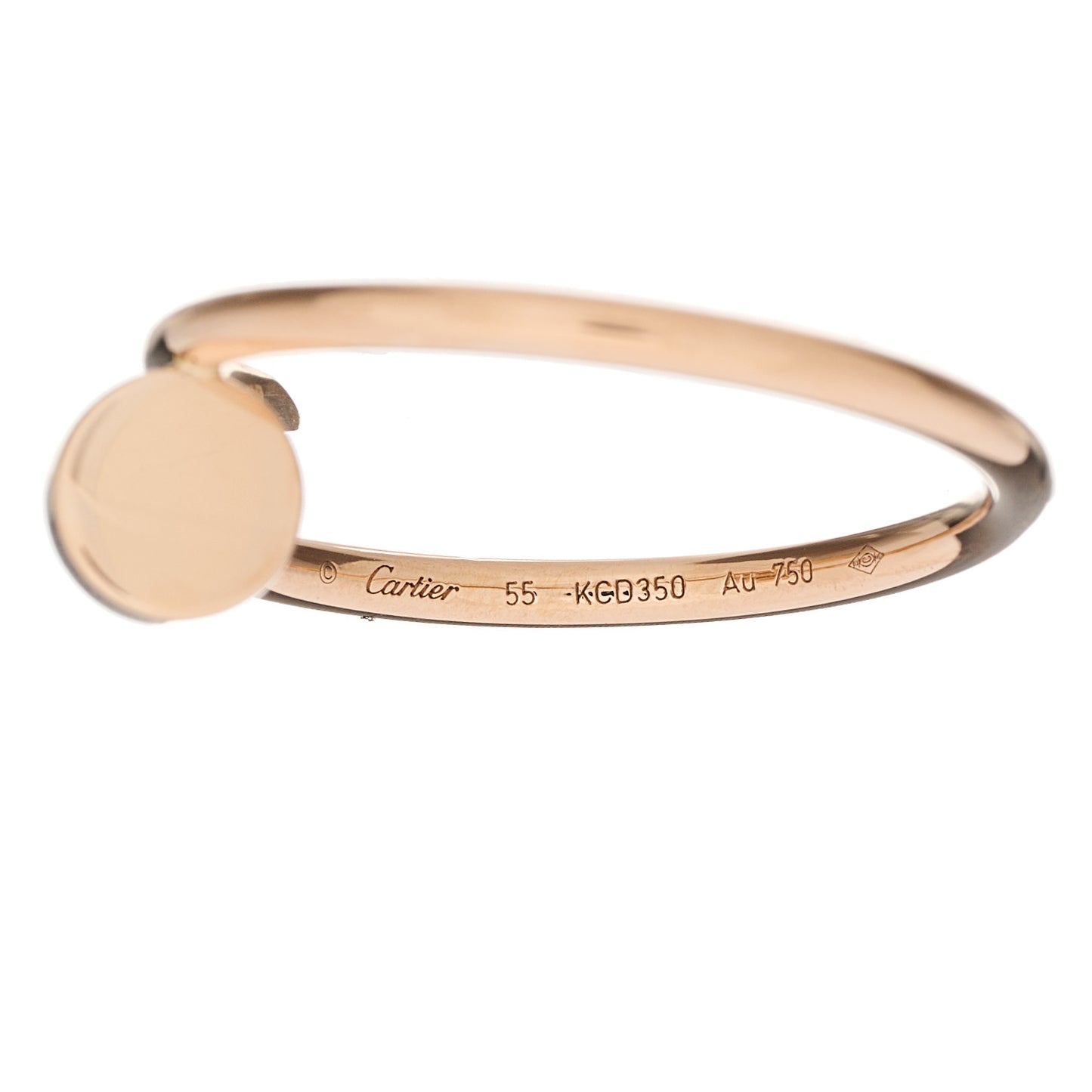 18K Pink Gold Small Juste Un Clou Ring 55 7.25