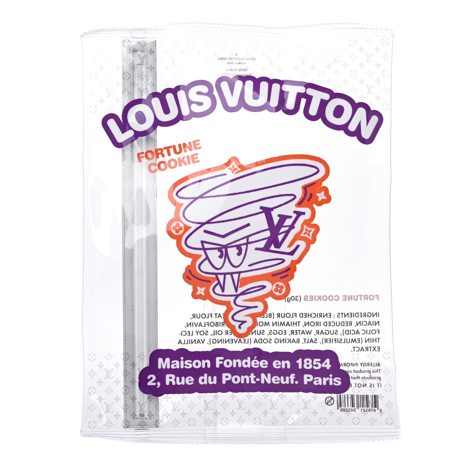 Louis Vuitton Calfskin Monogram Fortune Cookie Pouch Purple 14 of 17