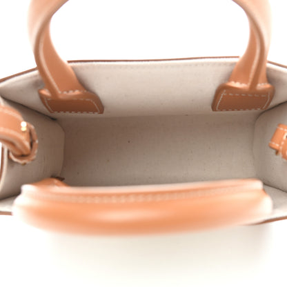 Celine Canvas Calfskin Mini Vertical Cabas Natural Tan 5 of 11