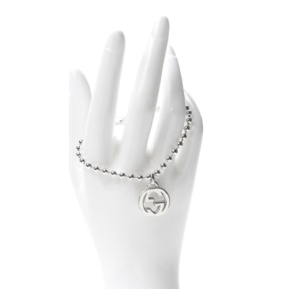 Gucci Sterling Silver Interlocking GG Charm Bracelet 2 of 7