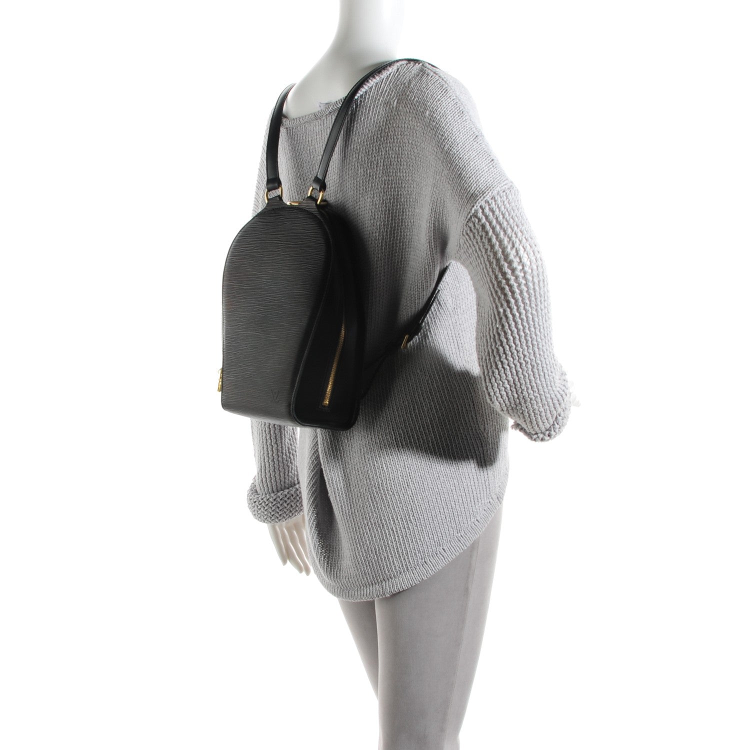 Louis Vuitton Epi Mabillon Backpack Black 2 of 7