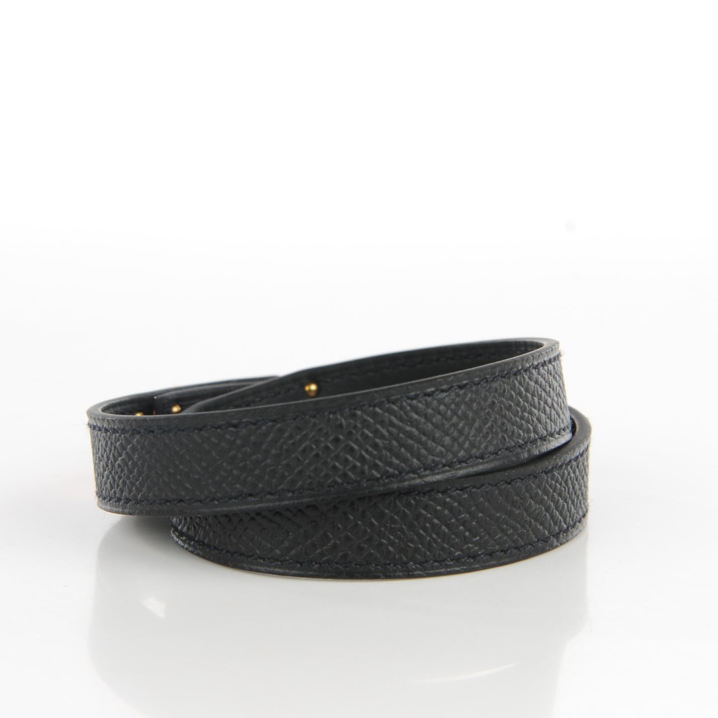 Epsom Kelly Double Tour Bracelet M Black