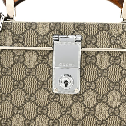 Gucci GG Supreme Monogram Globe-Trotter Beauty Case Brown 8 of 13