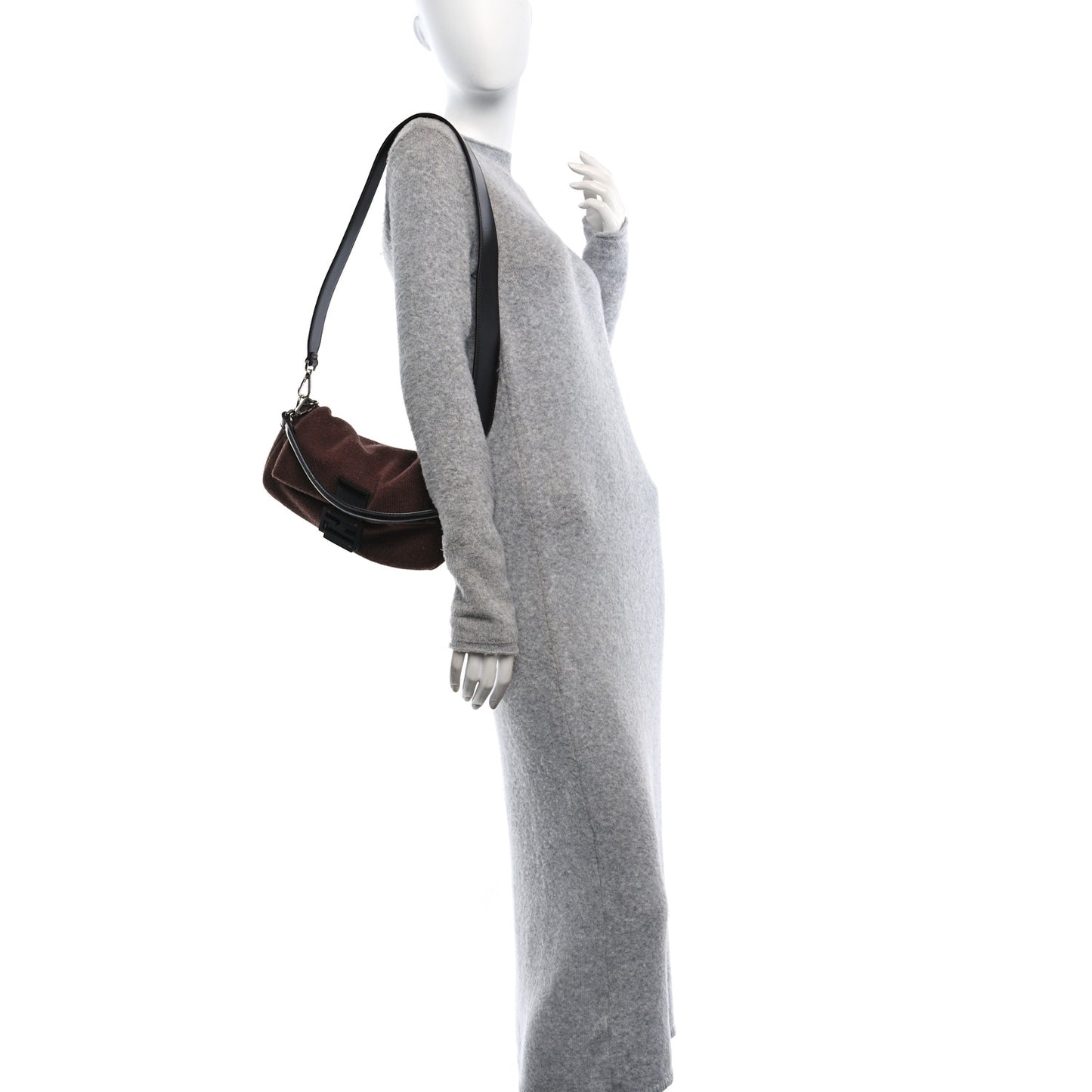 Cashmere Vitello Grace Baguette Brown