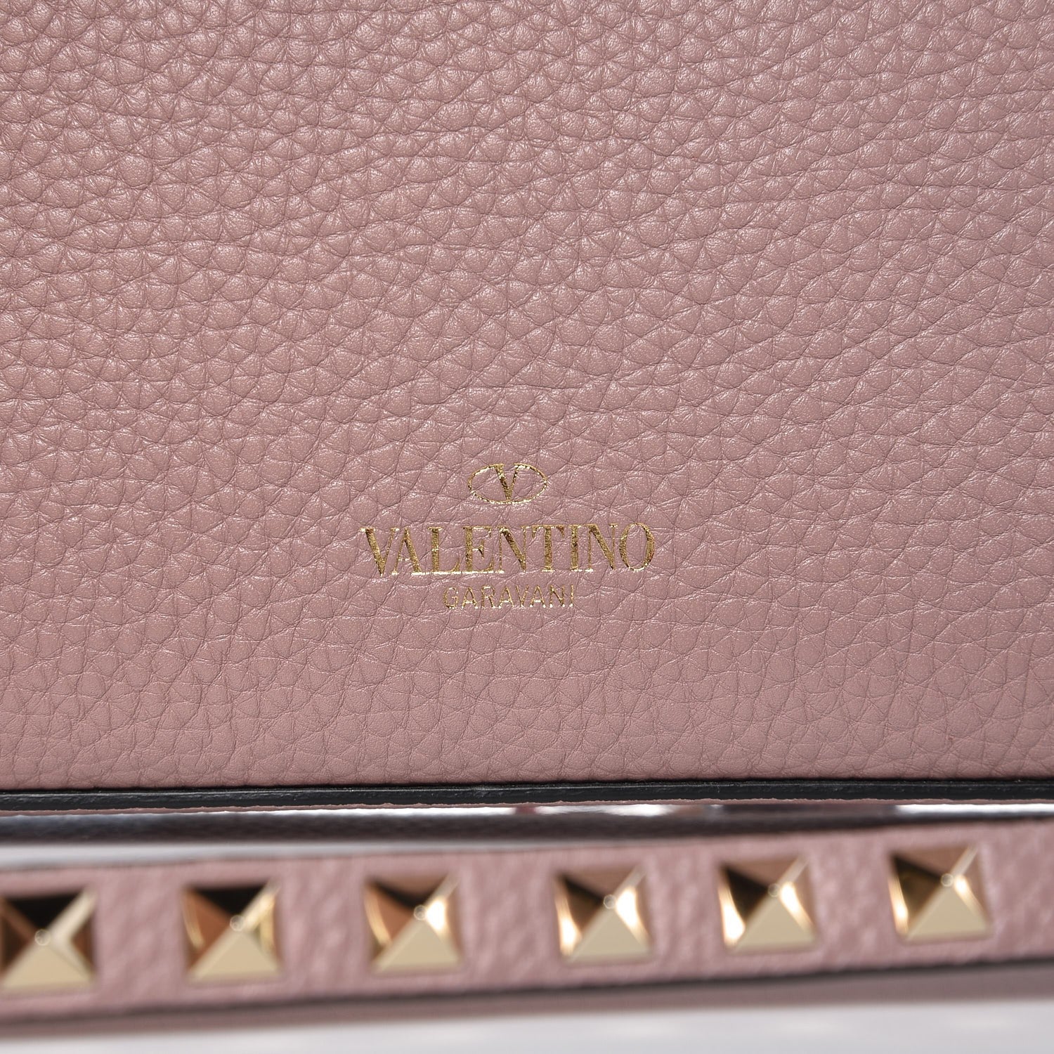 Valentino Garavani Pebbled Calfskin Medium Rockstud Flip Lock Crossbody Bag Water Rose 7 of 7