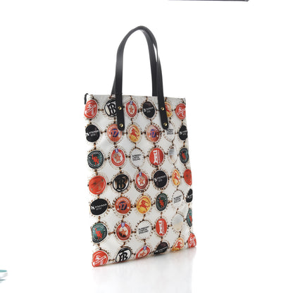 Burberry Nylon Bottlecap Print Flat Tote Bag Black 3 of 10