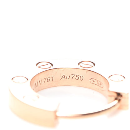 Cartier 18K Pink Gold Single LOVE Hoop Earring 5 of 8