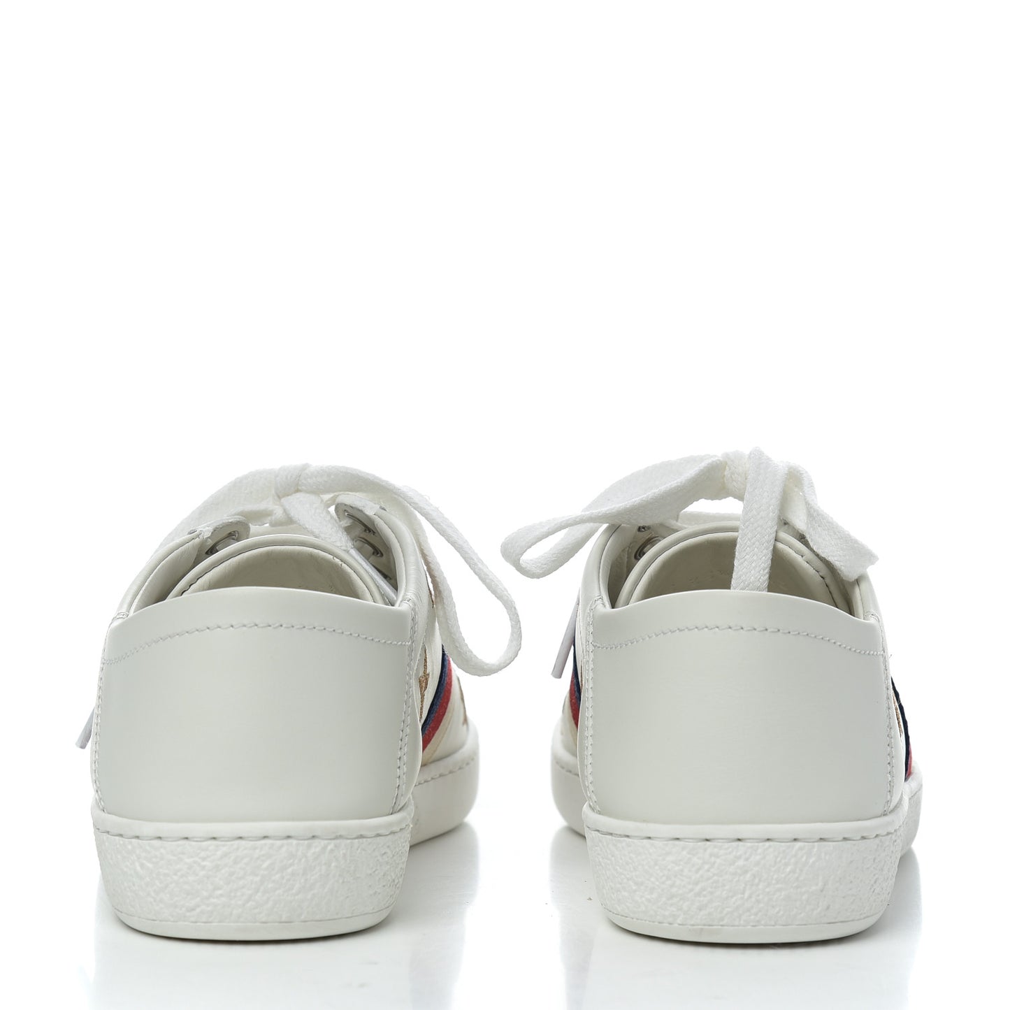 Calfskin Bee Star Embroidered Sylvie Web Ace Sneakers 35.5 White