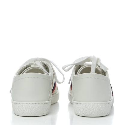 Gucci Calfskin Bee Star Embroidered Sylvie Web Ace Sneakers 35.5 White 6 of 12