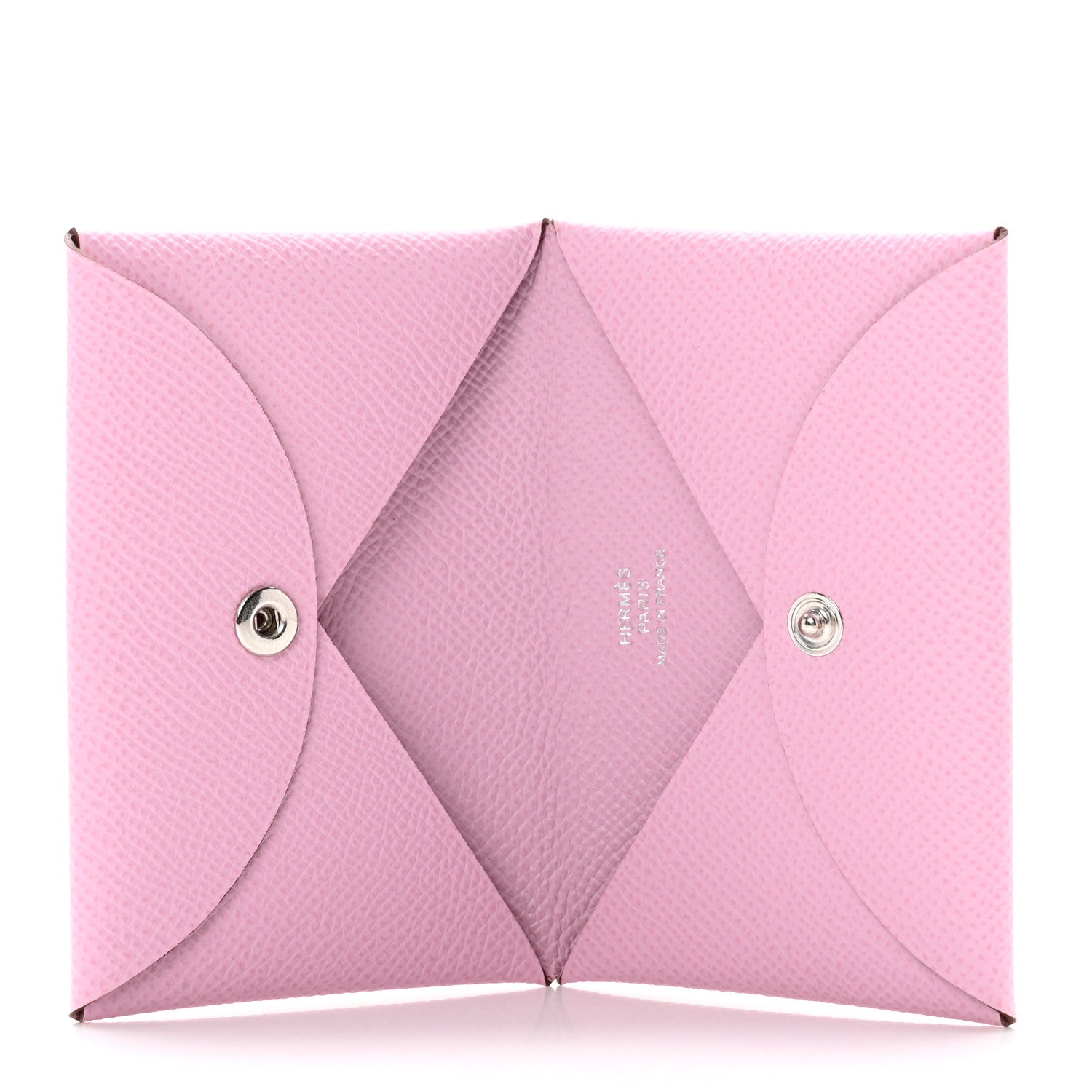 Hermes Epsom Calvi Card Case Mauve Sylvestre 5 of 6