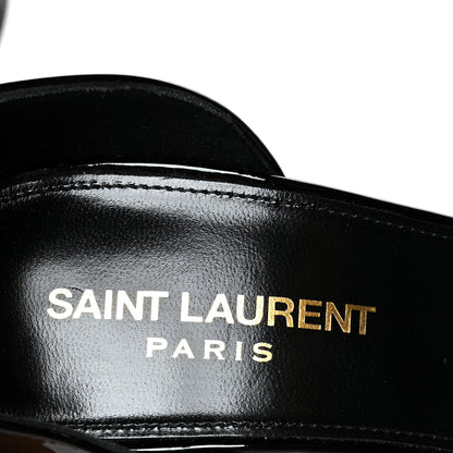 Saint Laurent Patent Calfskin Opyum Sandals 38 Black 7 of 7