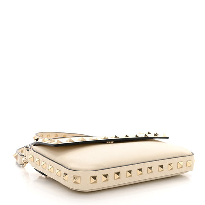 Valentino Garavani Calfskin Rockstud Crossbody Pouch Light Ivory 4 of 11