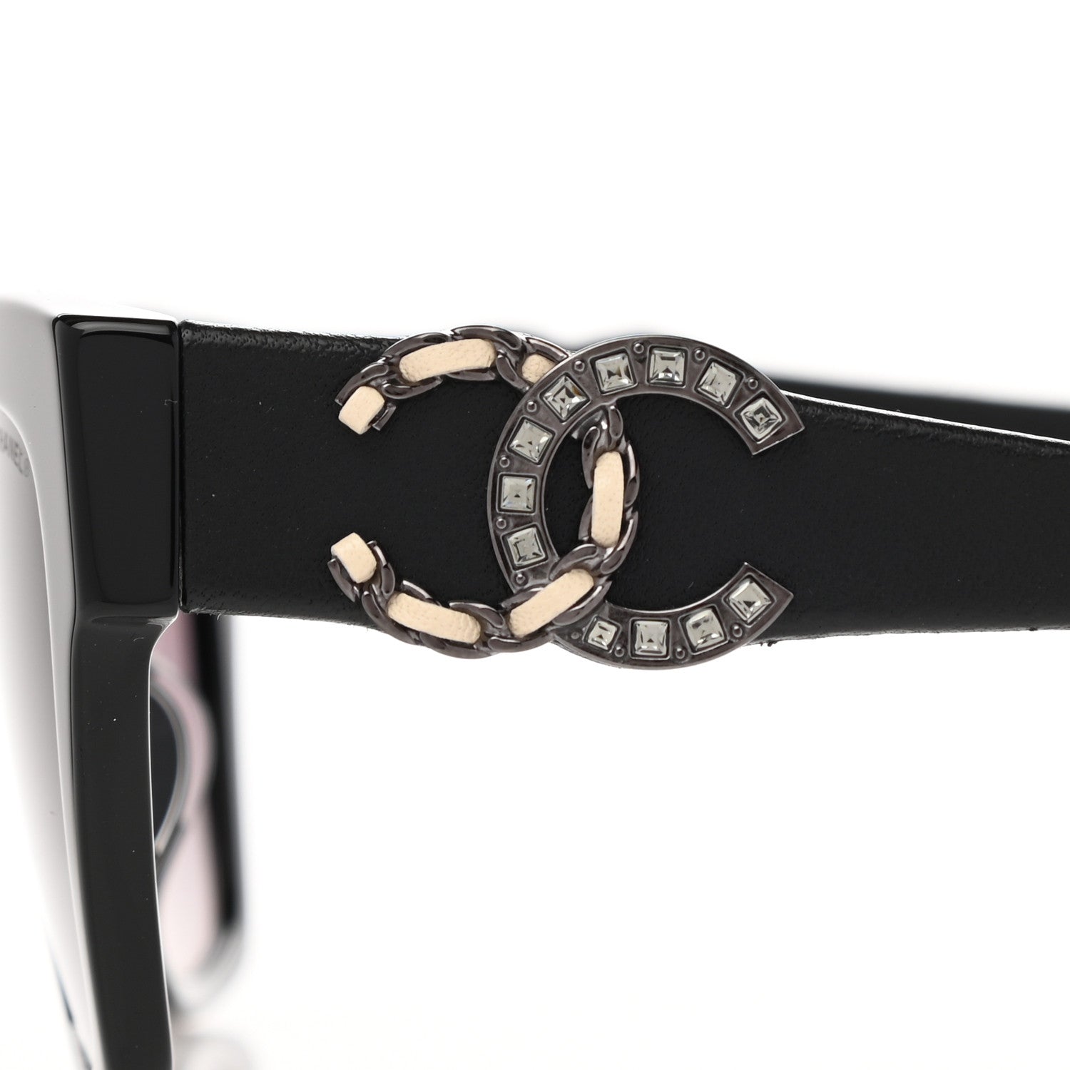 Chanel Acetate Square CC Sunglasses 5456 Black 9 of 9