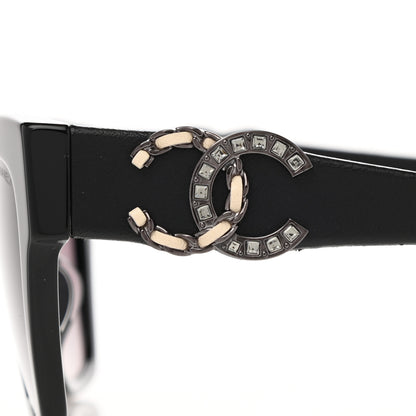 Chanel Acetate Square CC Sunglasses 5456 Black 9 of 9