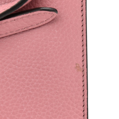 Gucci Cellarius Calfskin Medium Bamboo Daily Flap Shoulder Bag Carmine Rose 8 of 9