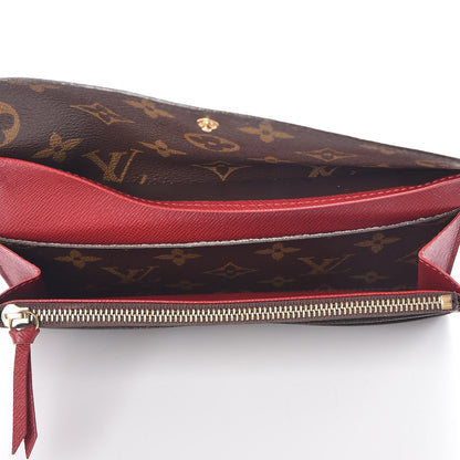Louis Vuitton Monogram Emilie Wallet Red 5 of 15