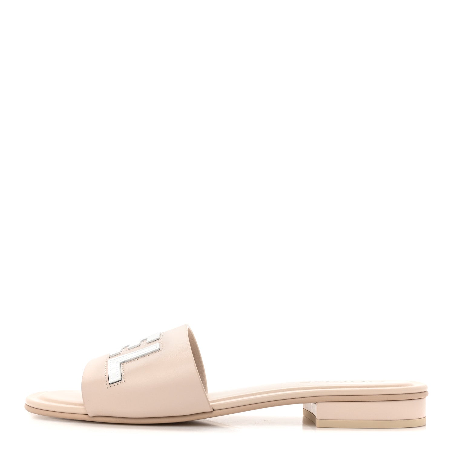 Chanel Calfskin Patent Calfskin Logo Mules 39 Beige 1 of 11