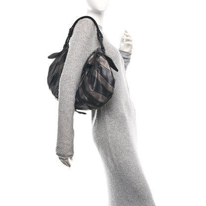 Prada Vitellino Mordo Hobo Graphite 2 of 9