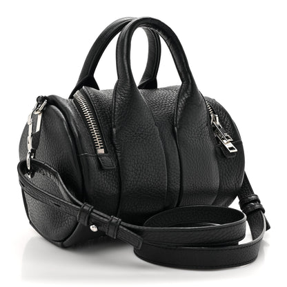 Alexander Wang Pebbled Lambskin Mini Rockie Black Rhodium Hardware 3 of 10