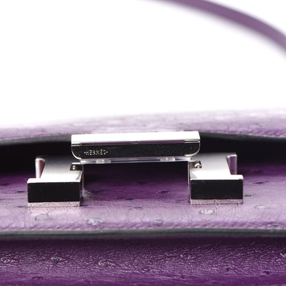 Hermes Ostrich Constance 18 Violine 17 of 20