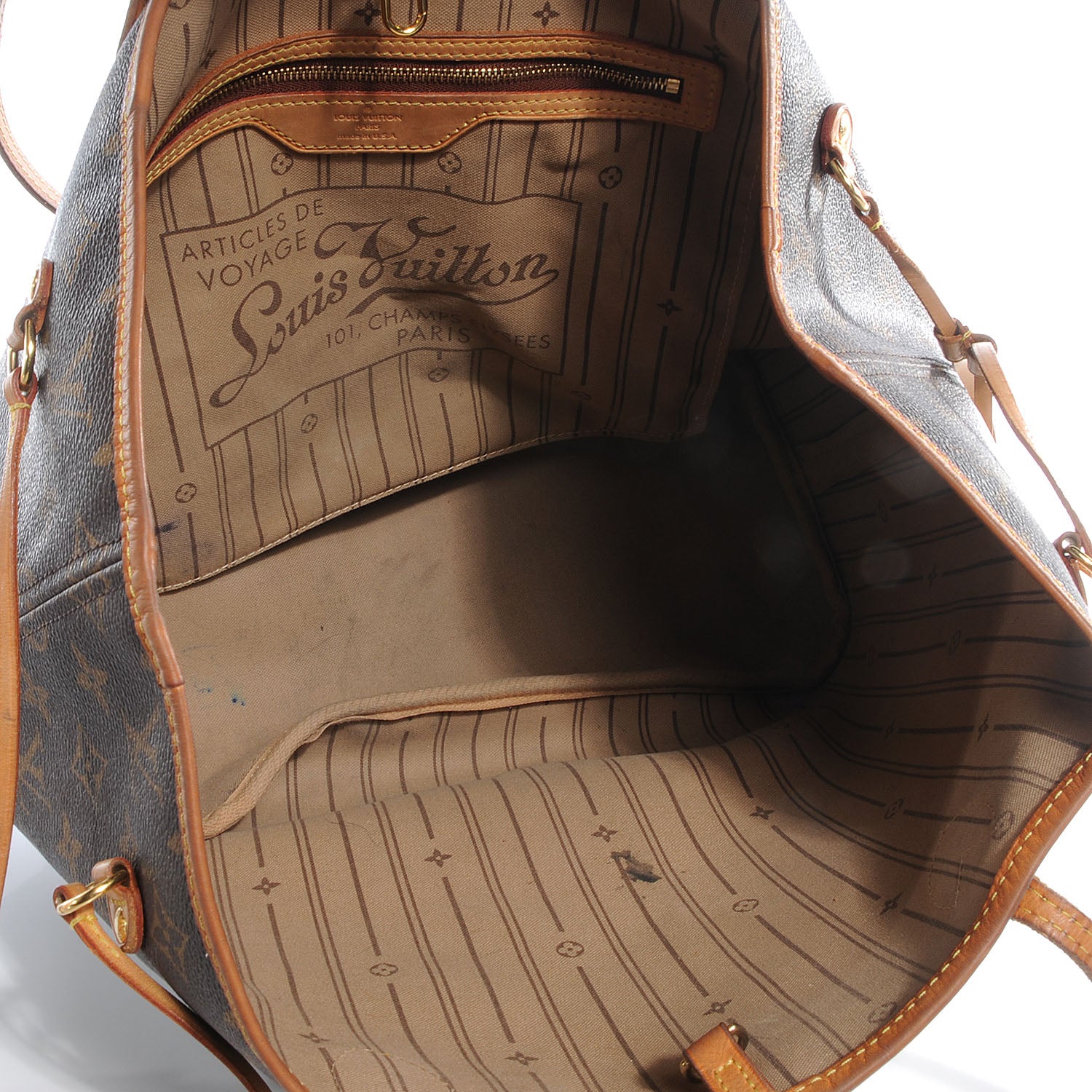 Louis Vuitton Monogram Neverfull MM 7 of 8