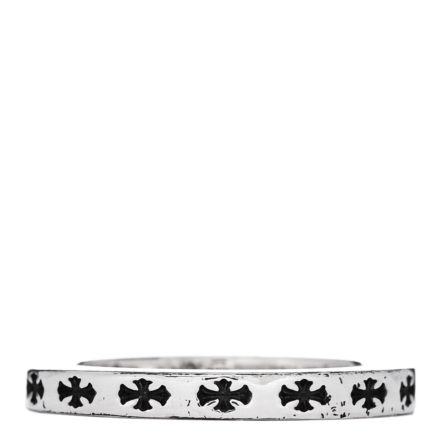 Chrome Hearts Sterling Silver CH Honolulu Fck You Spacer Ring 56 7.5 3 of 4
