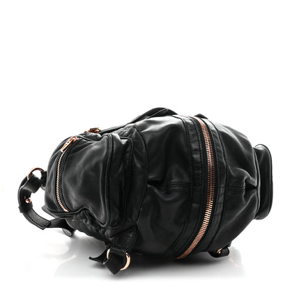 alexander wang marti mini backpack by Snaps at front Alexander Wang Lambskin Marti Backpack