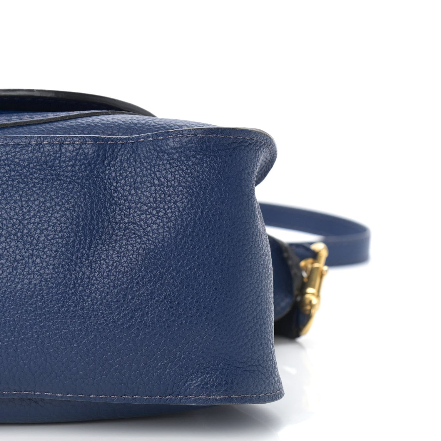 Chloe Calfskin Medium Marcie Satchel Royal Navy 12 of 12