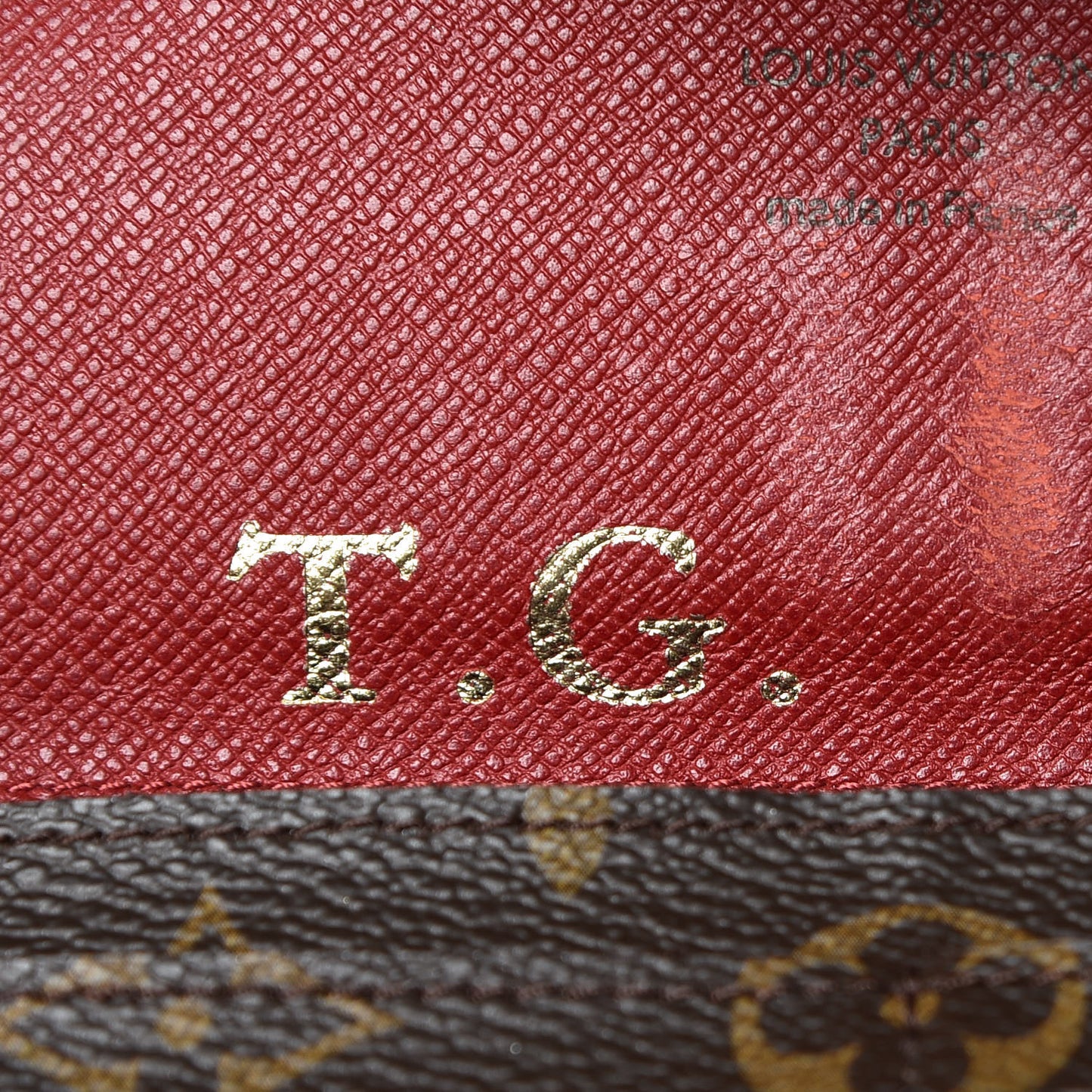 Monogram Josephine Wallet Red