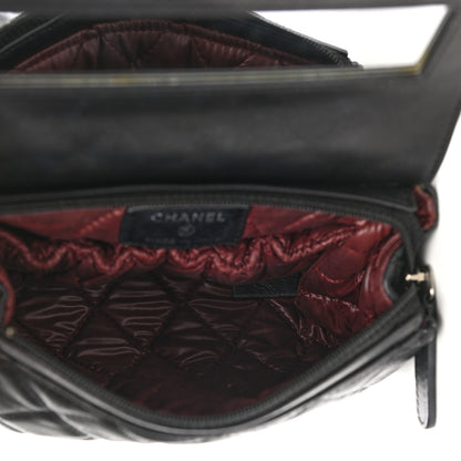 Chanel Lambskin Quilted Flap Cosmetic Case Black 4 of 8