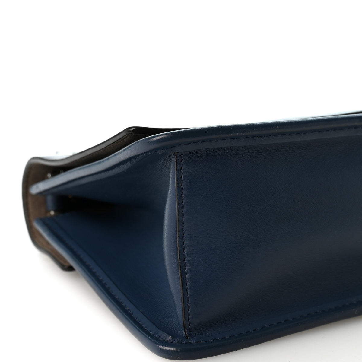Vitello Century Opaco F is Fendi Small Kan I Shoulder Bag Blu Scuro