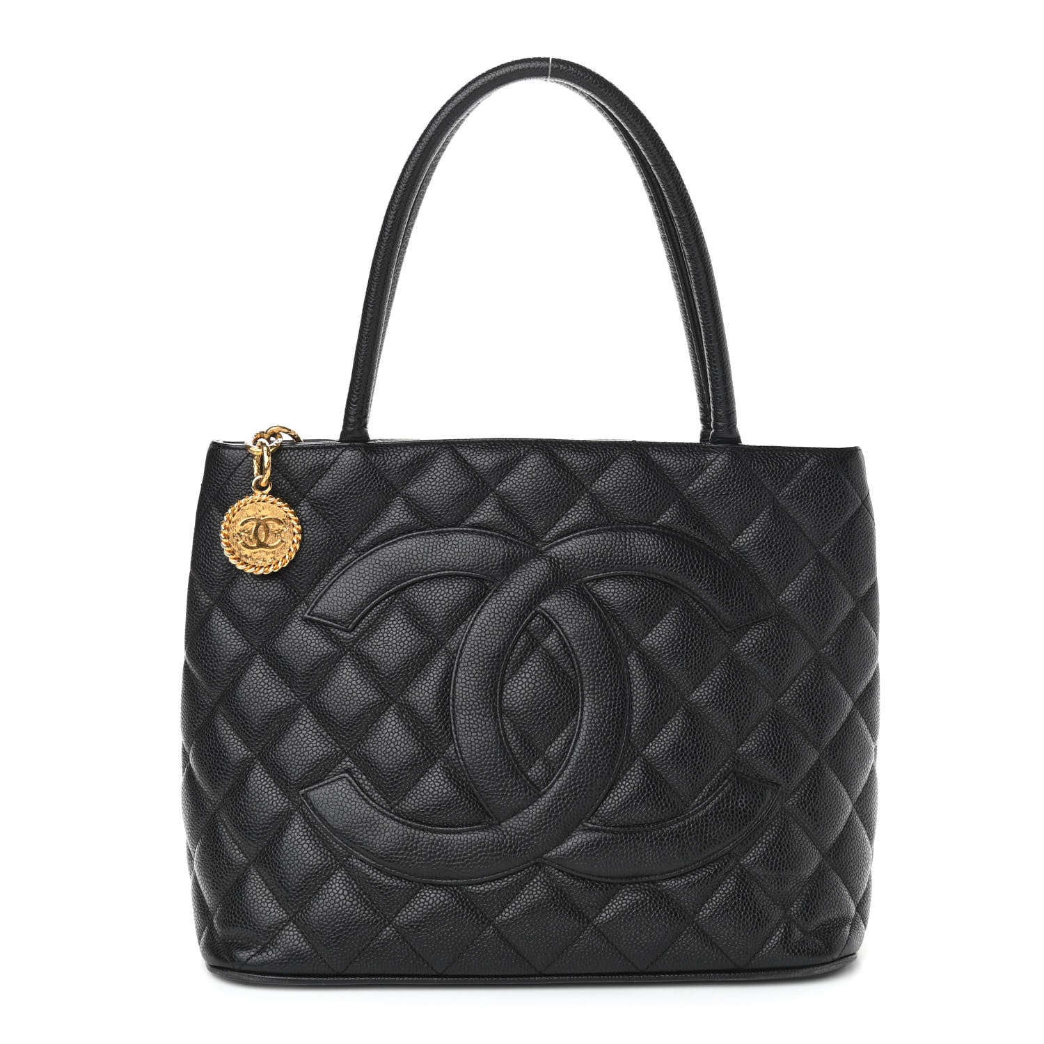 Chanel Caviar Quilted Medallion Tote Black 1 of 11