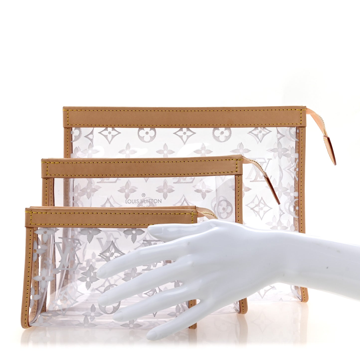 PVC Monogram Trio Poche Toilette
