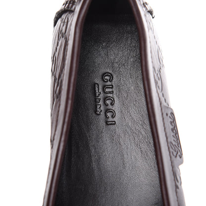 Gucci Soft Guccissima Womens Driver Loafers 38 Chocolate 7 of 10